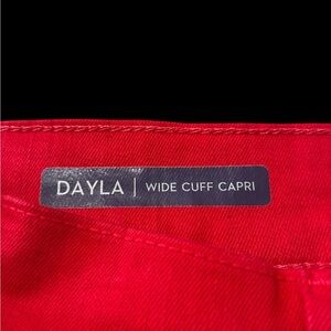 NYDJ Bright Red Capri Jeans